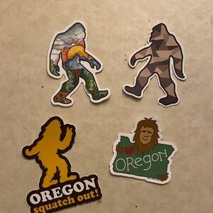 Bigfoot Themed Stickers Oregon